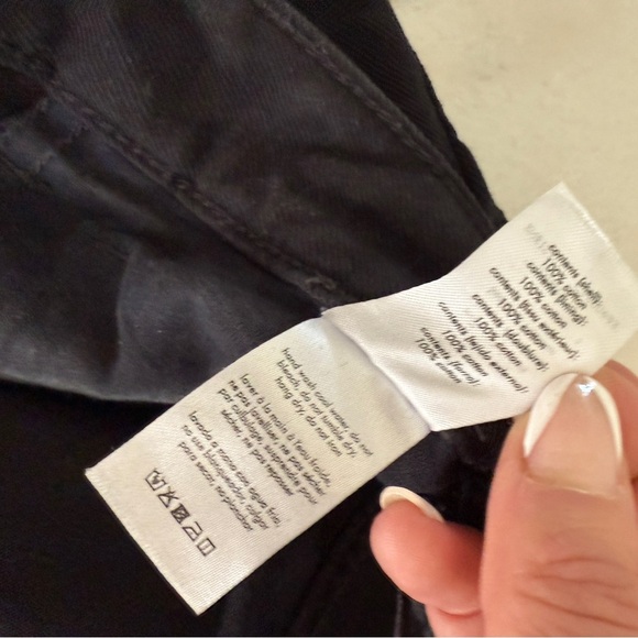 We Wore What High Rise Wide Leg Black Denim Jeans Split Leg - Picture 11 of 13